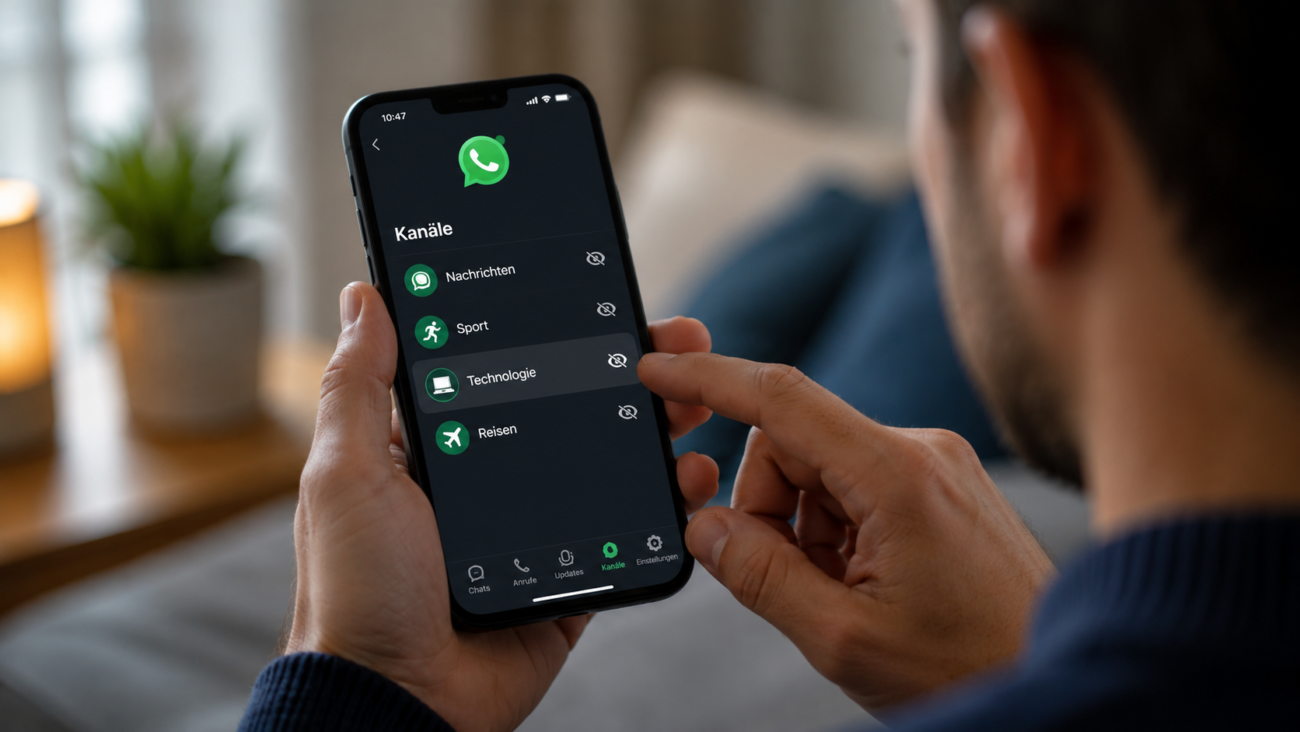 whatsapp kanäle ausblenden